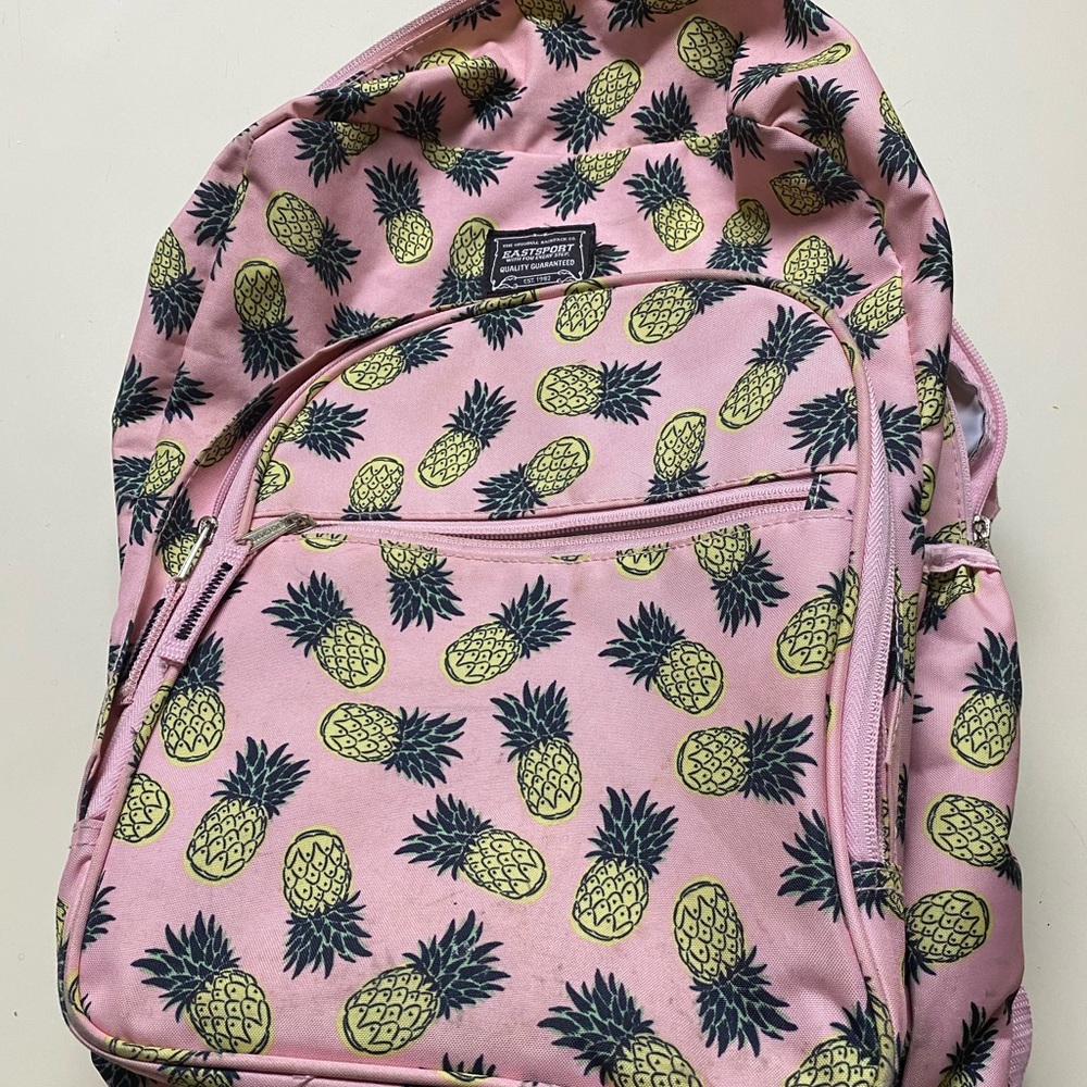 Eastsport pink pineapple backpack